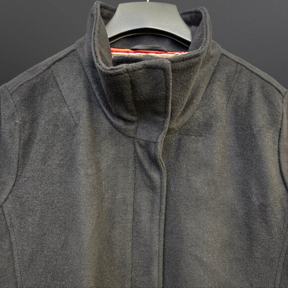 Vintage Pendleton Black Coat Womens XL Wool Blend Mid Length Water Resistant - Picture 7 of 12